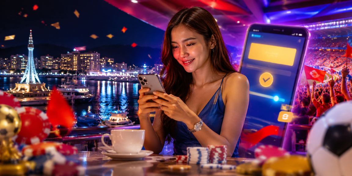 Pengguna Malaysia mengakses pertaruhan perlawanan langsung 95000 melalui telefon mudah alih